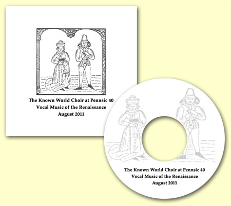 CD cover - SCA Known World Choir at Pennsic 40